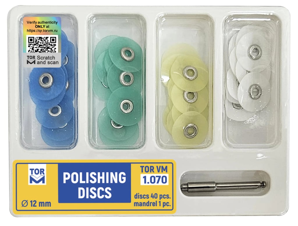 Polishing Discs Kit, Ø12 mm