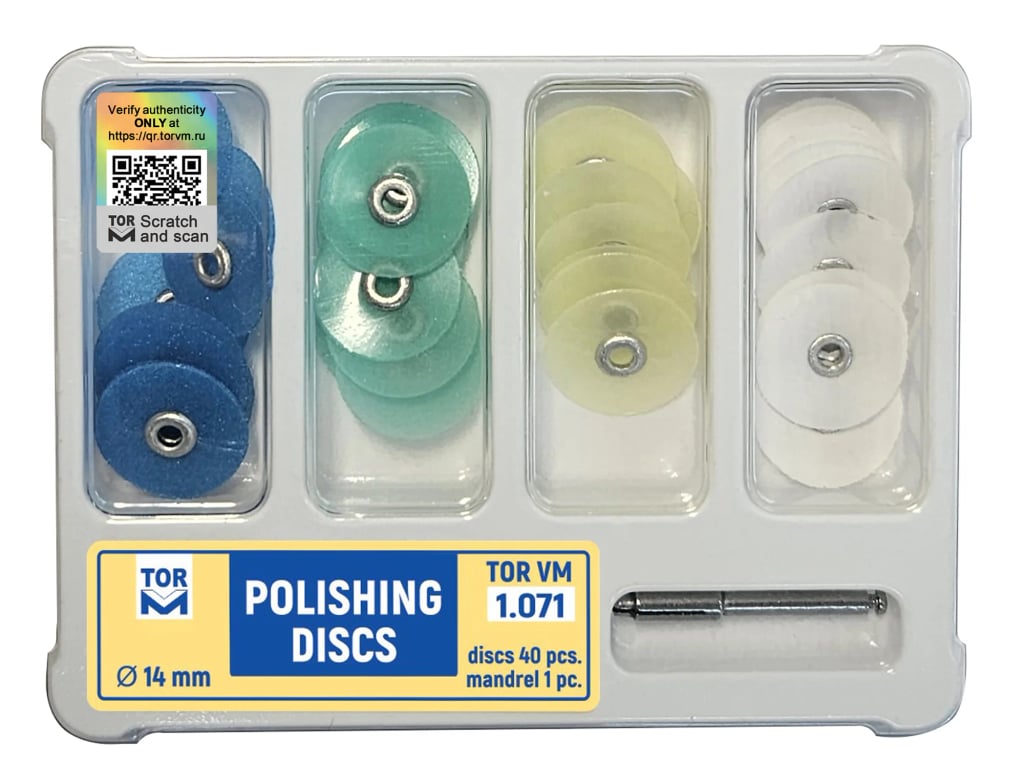 Polishing Discs Kit, Ø14 mm