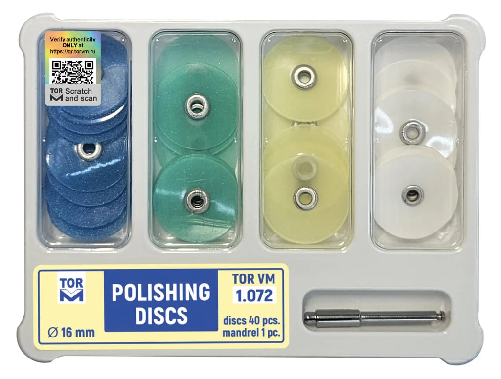 Polishing Discs Kit, Ø16 mm