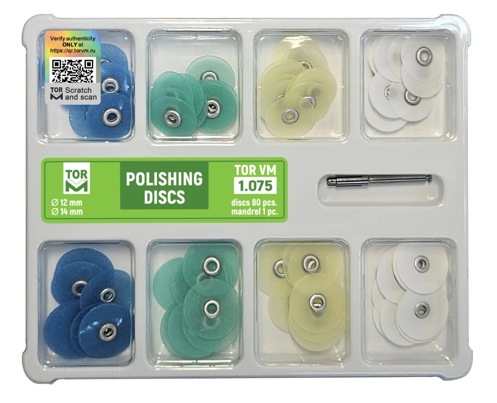 Polishing Discs Kit, Ø12 & 14 mm