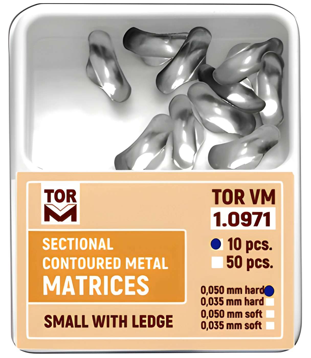 Sectional Contoured Metal Matrices, Small with Ledge