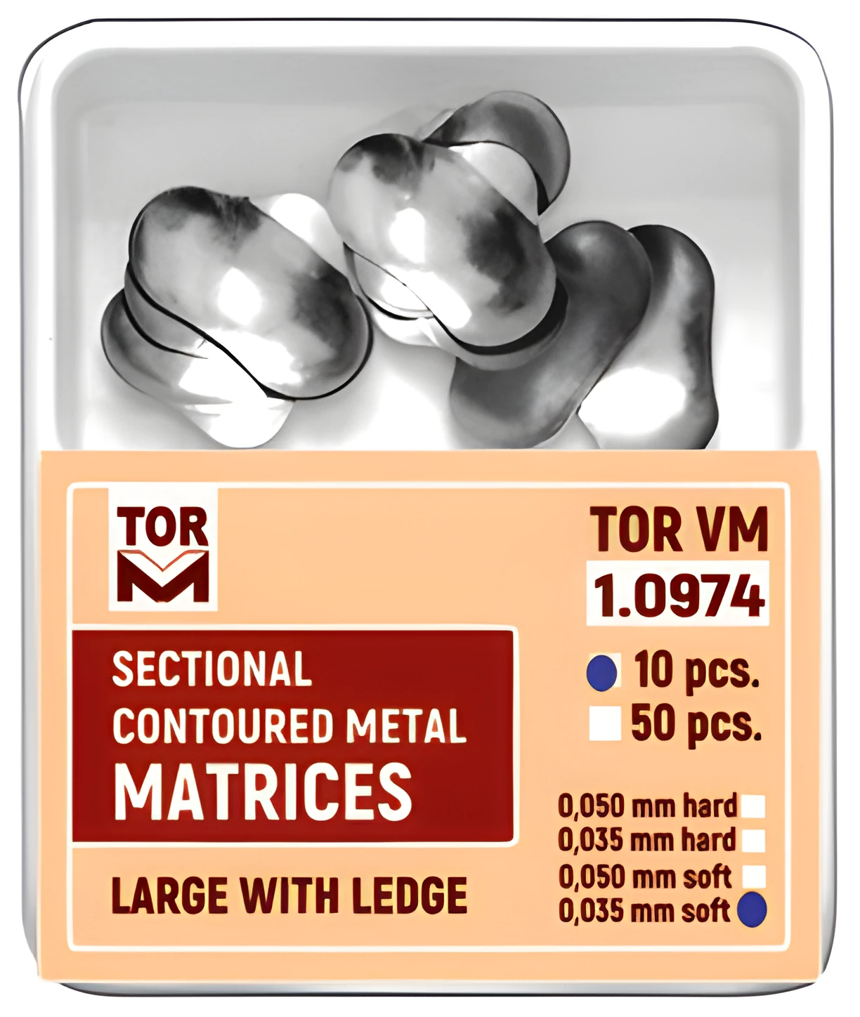 Sectional Contoured Metal Matrices, Large with Ledge