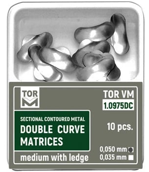 Sectional Contoured Metal Double Curve Matrices, Medium with Ledge