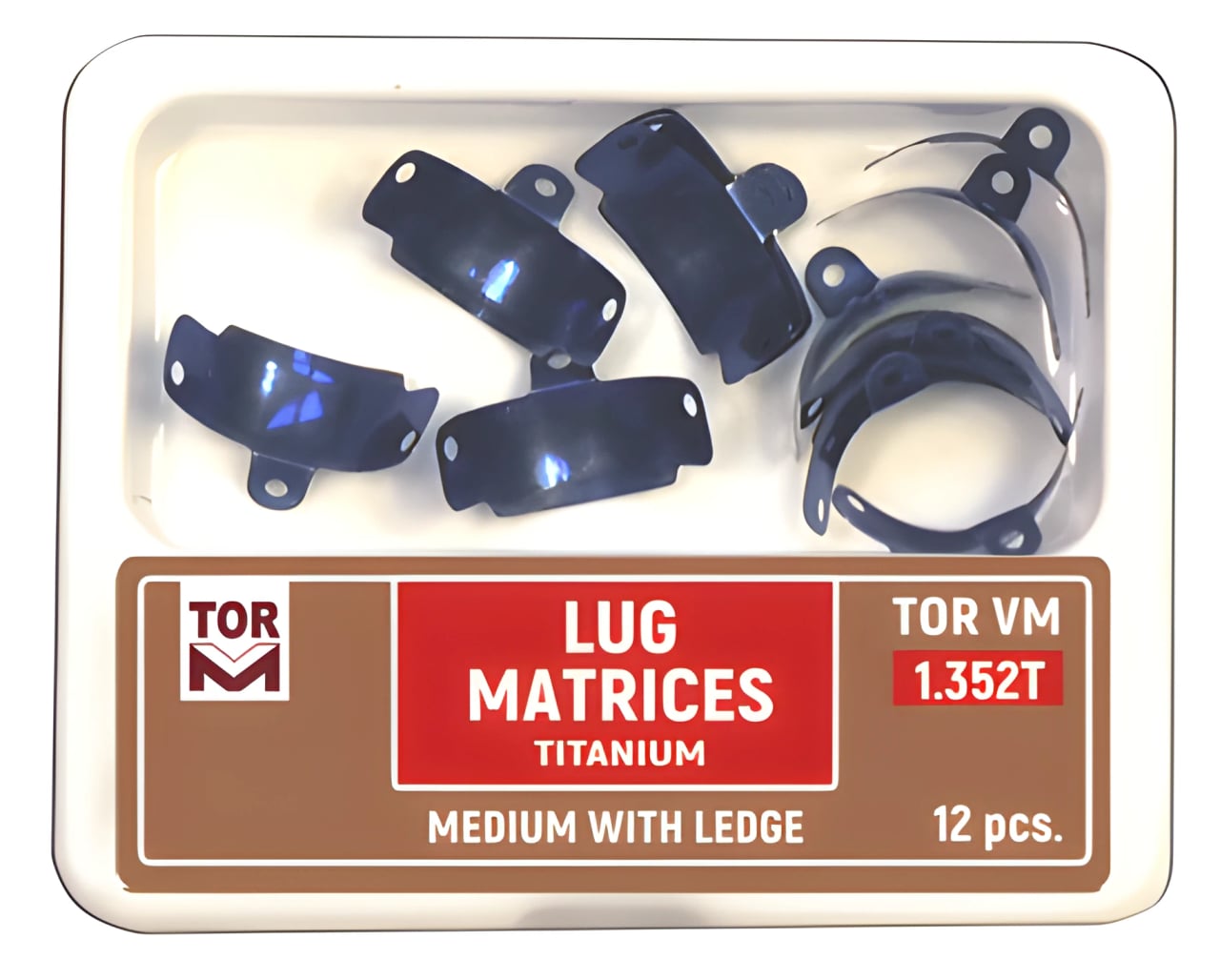 Lug Titanium Matrices, medium with ledge, 5.5 mm